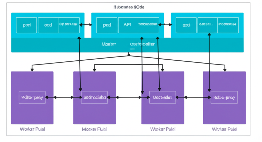 Kubernetes cluster diagram
